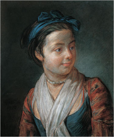 WikiOO.org - Enciklopedija dailės - Tapyba, meno kuriniai Jean-Baptiste Simeon Chardin - Portrait of a Young Girl
