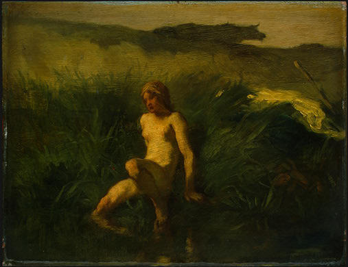 Wikioo.org - The Encyclopedia of Fine Arts - Painting, Artwork by Jean-François Millet - The bather