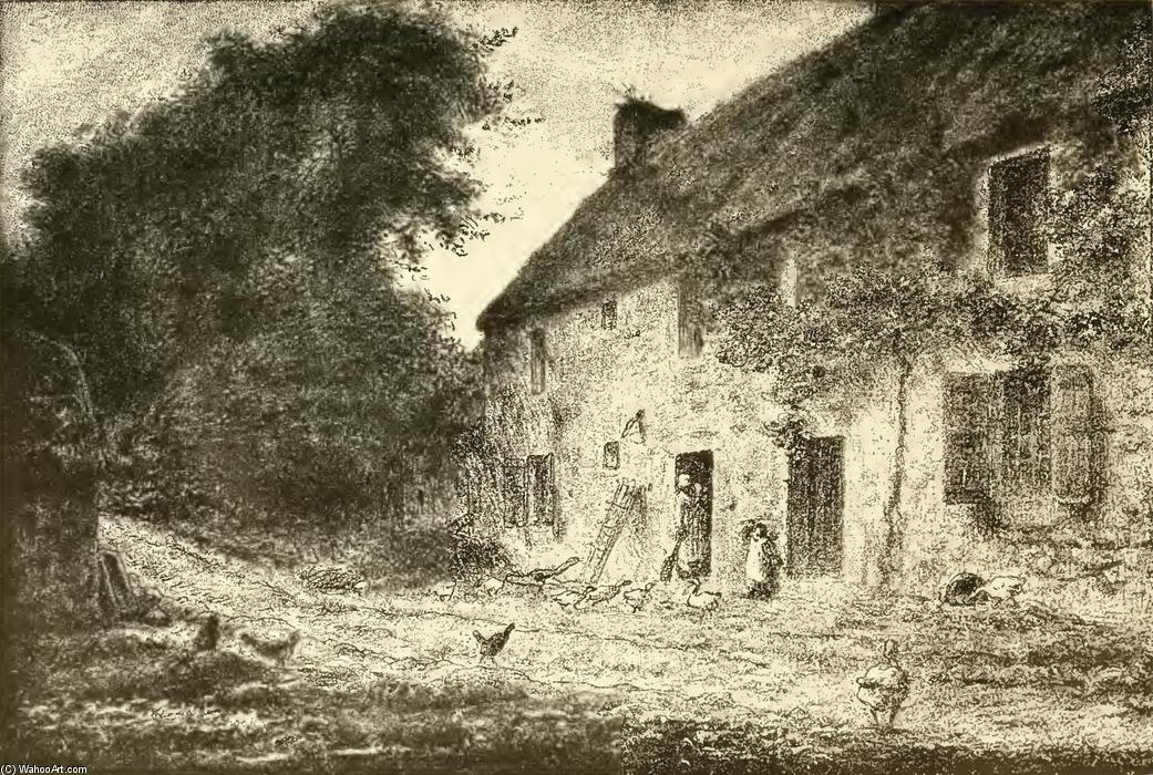 WikiOO.org - Encyclopedia of Fine Arts - Målning, konstverk Jean-François Millet - House birthplace Millet
