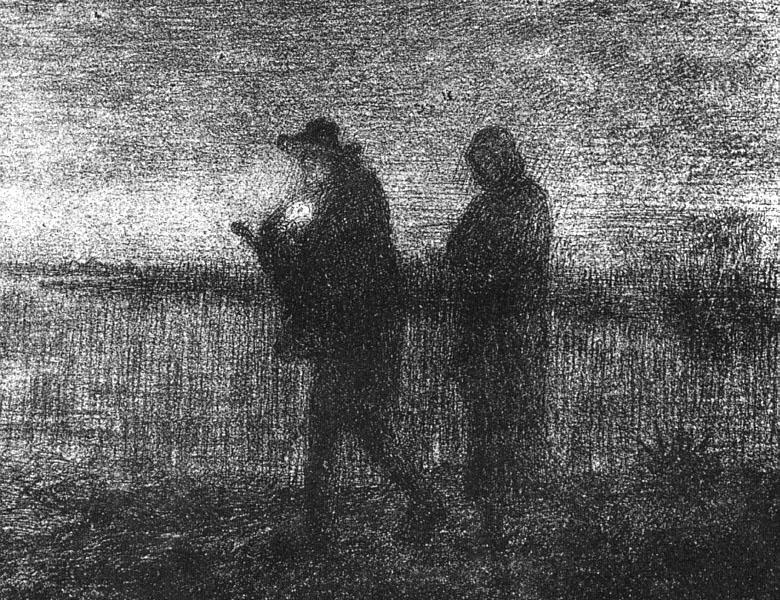Wikioo.org - The Encyclopedia of Fine Arts - Painting, Artwork by Jean-François Millet - The flight into Egypt