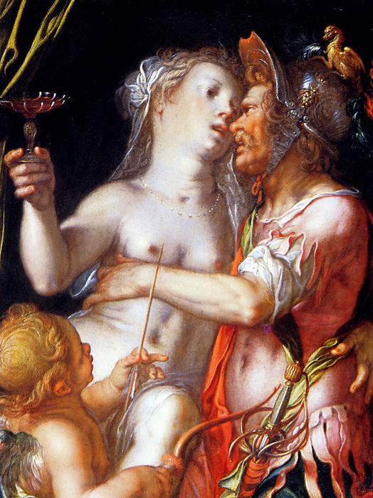 Wikioo.org – L'Encyclopédie des Beaux Arts - Peinture, Oeuvre de Joachim Antonisz Wtewael - Aphrodite et Eros Ares Sun