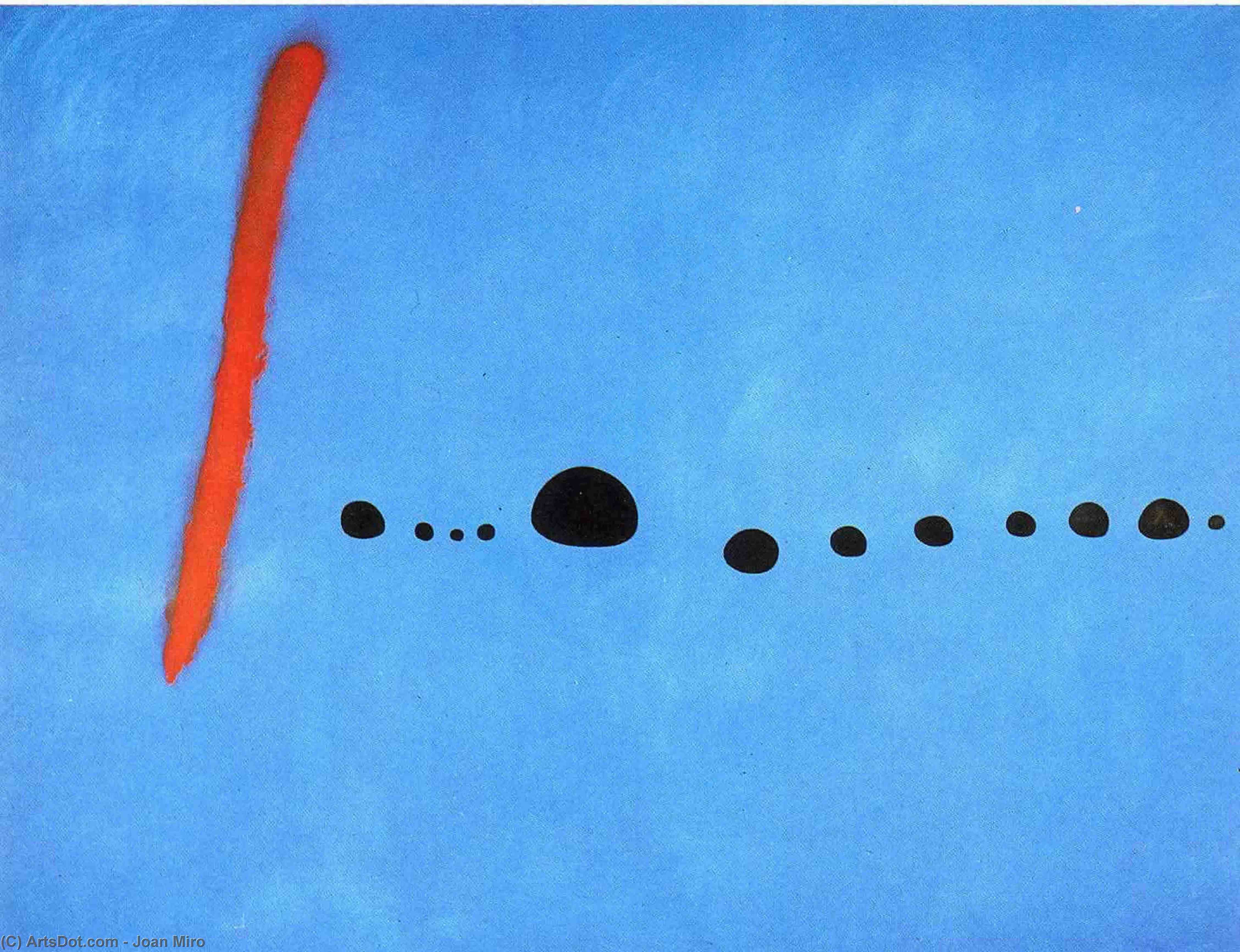 Wikoo.org - موسوعة الفنون الجميلة - اللوحة، العمل الفني Joan Miro - Blue II