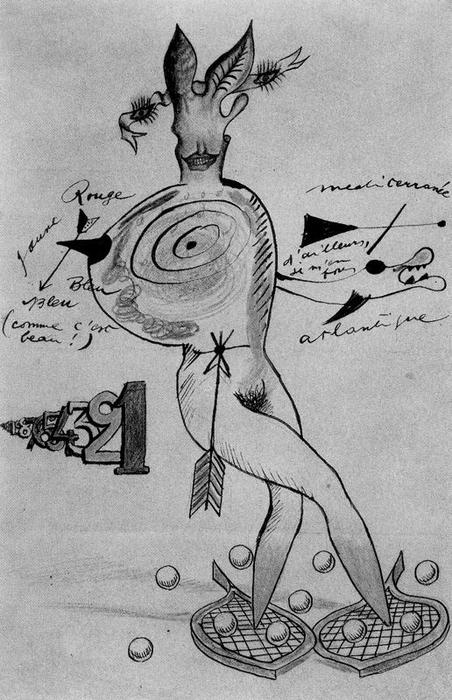 WikiOO.org - אנציקלופדיה לאמנויות יפות - ציור, יצירות אמנות Joan Miro - Nude