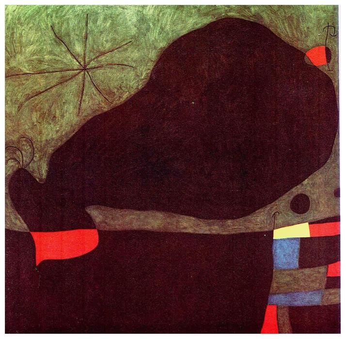 WikiOO.org - Енциклопедия за изящни изкуства - Живопис, Произведения на изкуството Joan Miro - Message from a Friend
