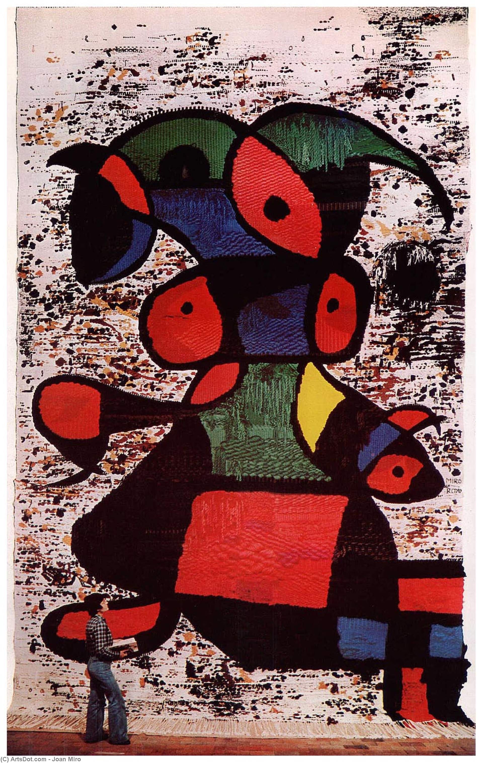 Wikioo.org - The Encyclopedia of Fine Arts - Painting, Artwork by Joan Miro - Donna (Wall)