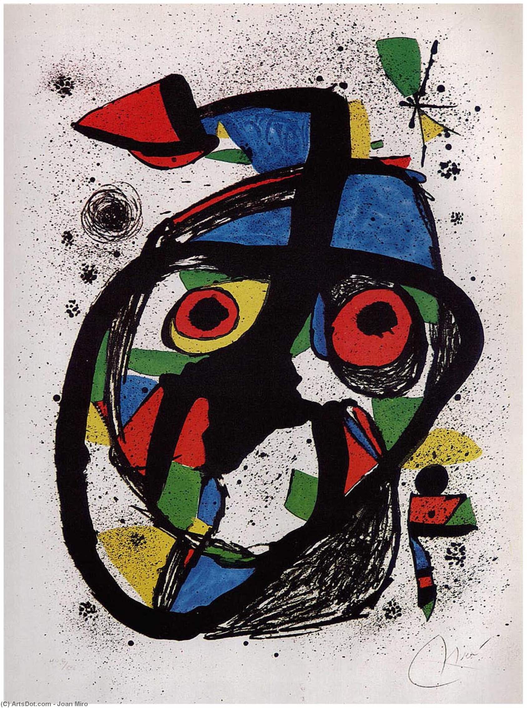 Wikoo.org - موسوعة الفنون الجميلة - اللوحة، العمل الفني Joan Miro - Carota