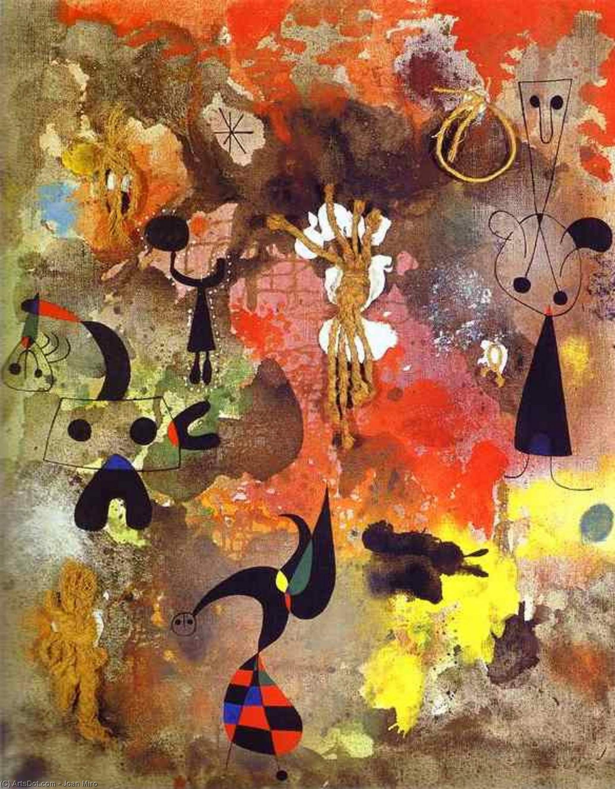 Wikoo.org - موسوعة الفنون الجميلة - اللوحة، العمل الفني Joan Miro - Painting