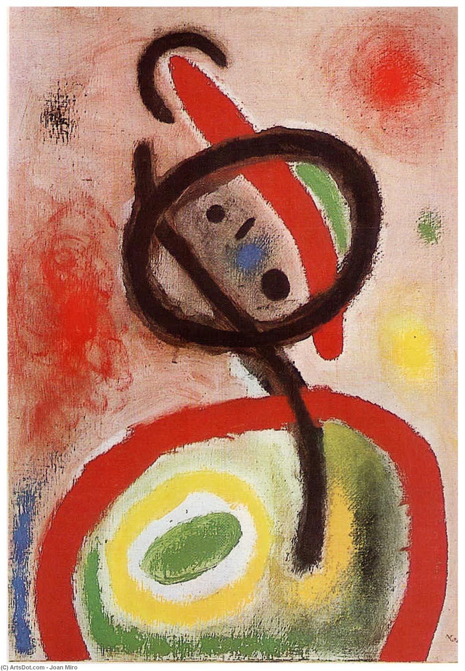 WikiOO.org - Εγκυκλοπαίδεια Καλών Τεχνών - Ζωγραφική, έργα τέχνης Joan Miro - Femme III