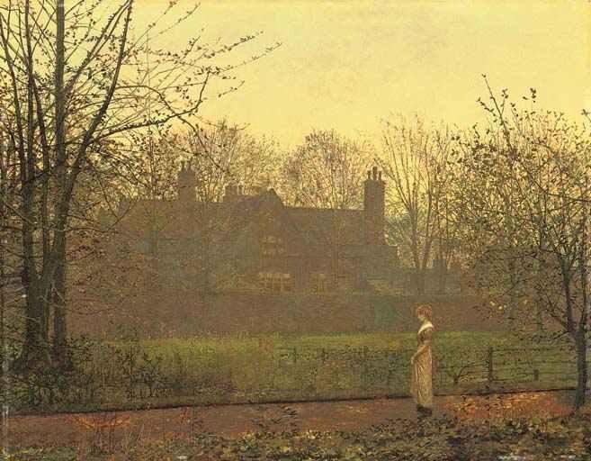 Wikioo.org - The Encyclopedia of Fine Arts - Painting, Artwork by John Atkinson Grimshaw - The Chill of Autumn