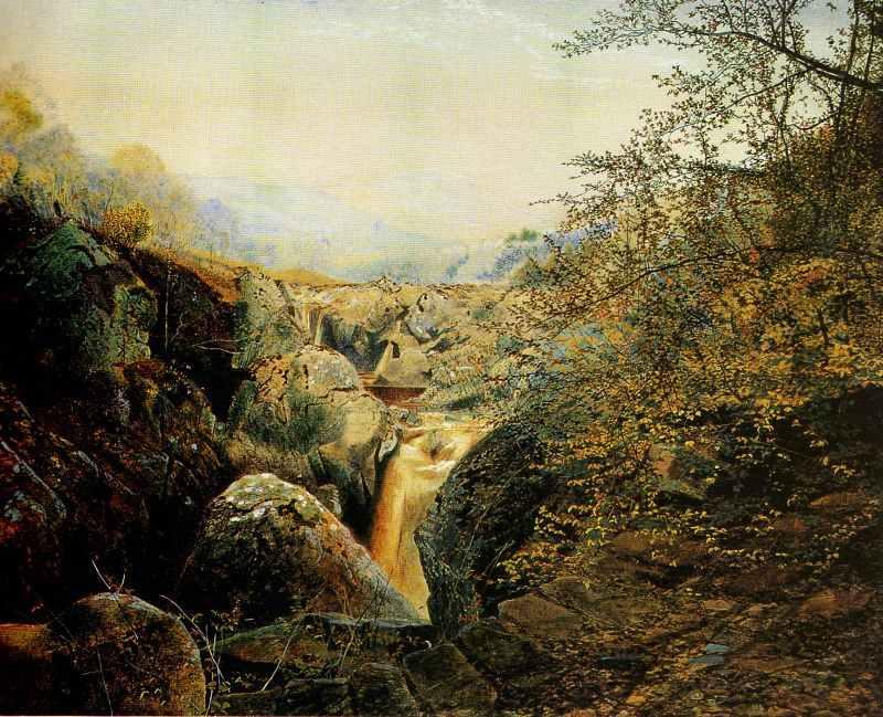 Wikioo.org - The Encyclopedia of Fine Arts - Painting, Artwork by John Atkinson Grimshaw - Colwith Force