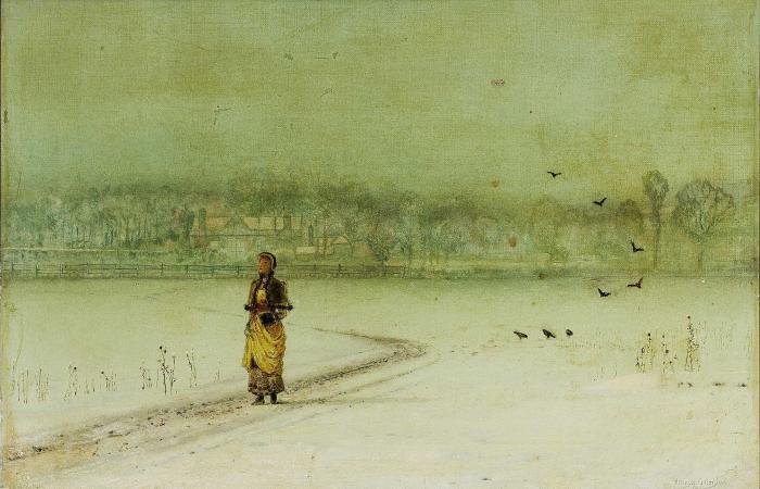 Wikioo.org - The Encyclopedia of Fine Arts - Painting, Artwork by John Atkinson Grimshaw - In the winter