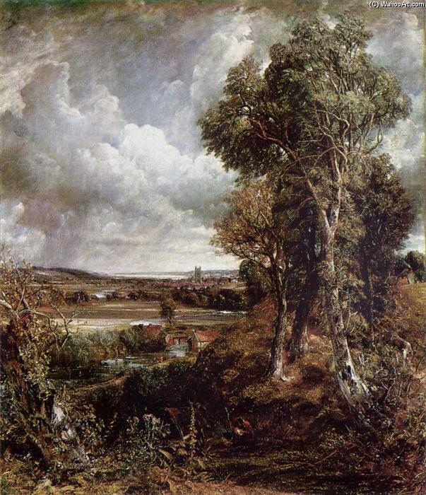WikiOO.org - Encyclopedia of Fine Arts - Maľba, Artwork John Constable - The Vale of Dedham