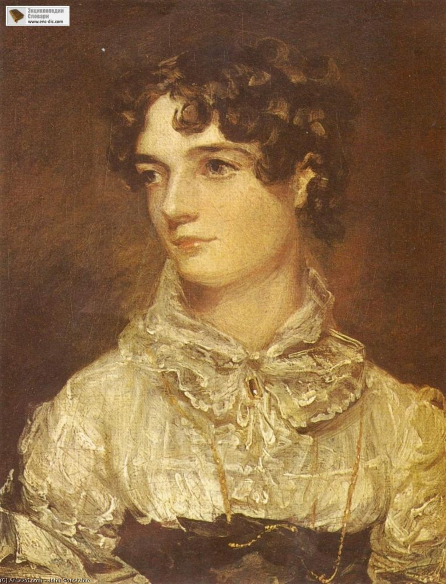 Wikioo.org - The Encyclopedia of Fine Arts - Painting, Artwork by John Constable - Portrait of Maria Bicknell