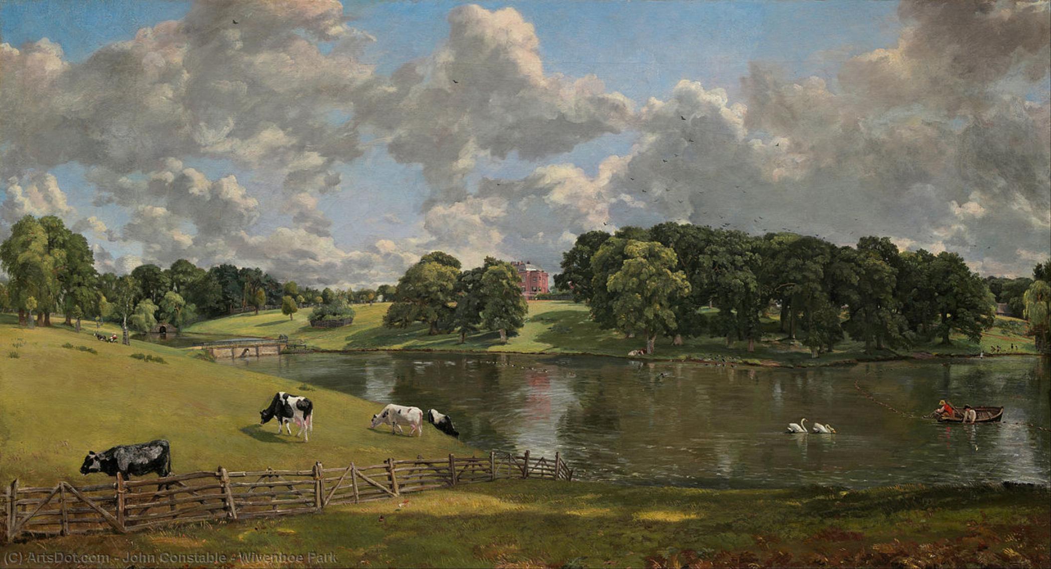 Wikioo.org - The Encyclopedia of Fine Arts - Painting, Artwork by John Constable - Wivenhoe Park