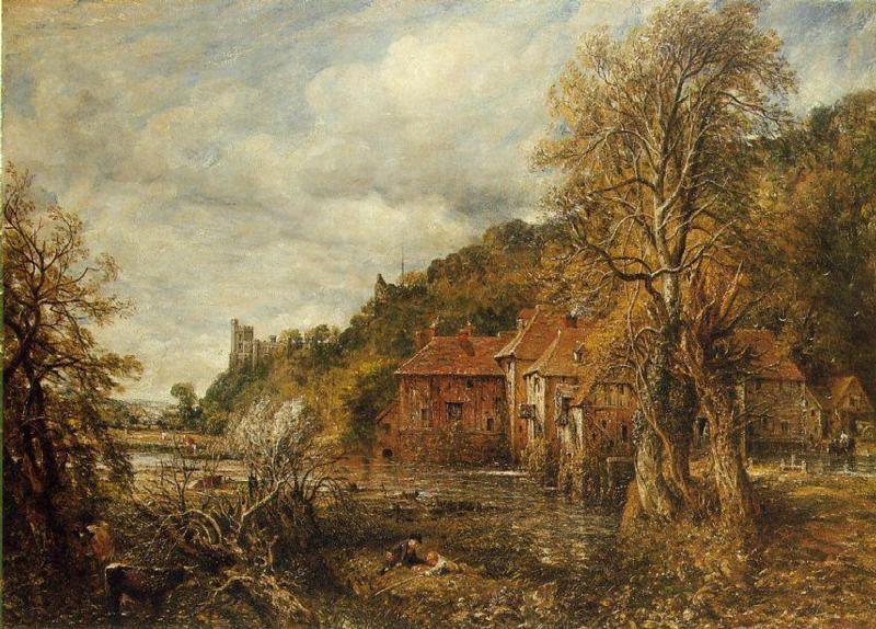 Wikioo.org - The Encyclopedia of Fine Arts - Painting, Artwork by John Constable - Arundel Mill and Castle