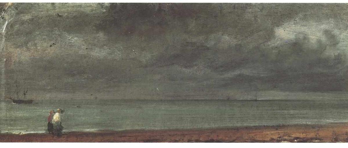 Wikioo.org - The Encyclopedia of Fine Arts - Painting, Artwork by John Constable - Beach in Brighton