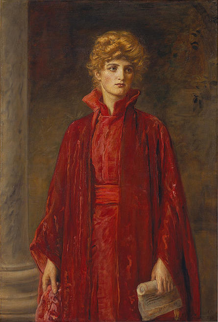 WikiOO.org - Encyclopedia of Fine Arts - Maľba, Artwork John Everett Millais - Portia