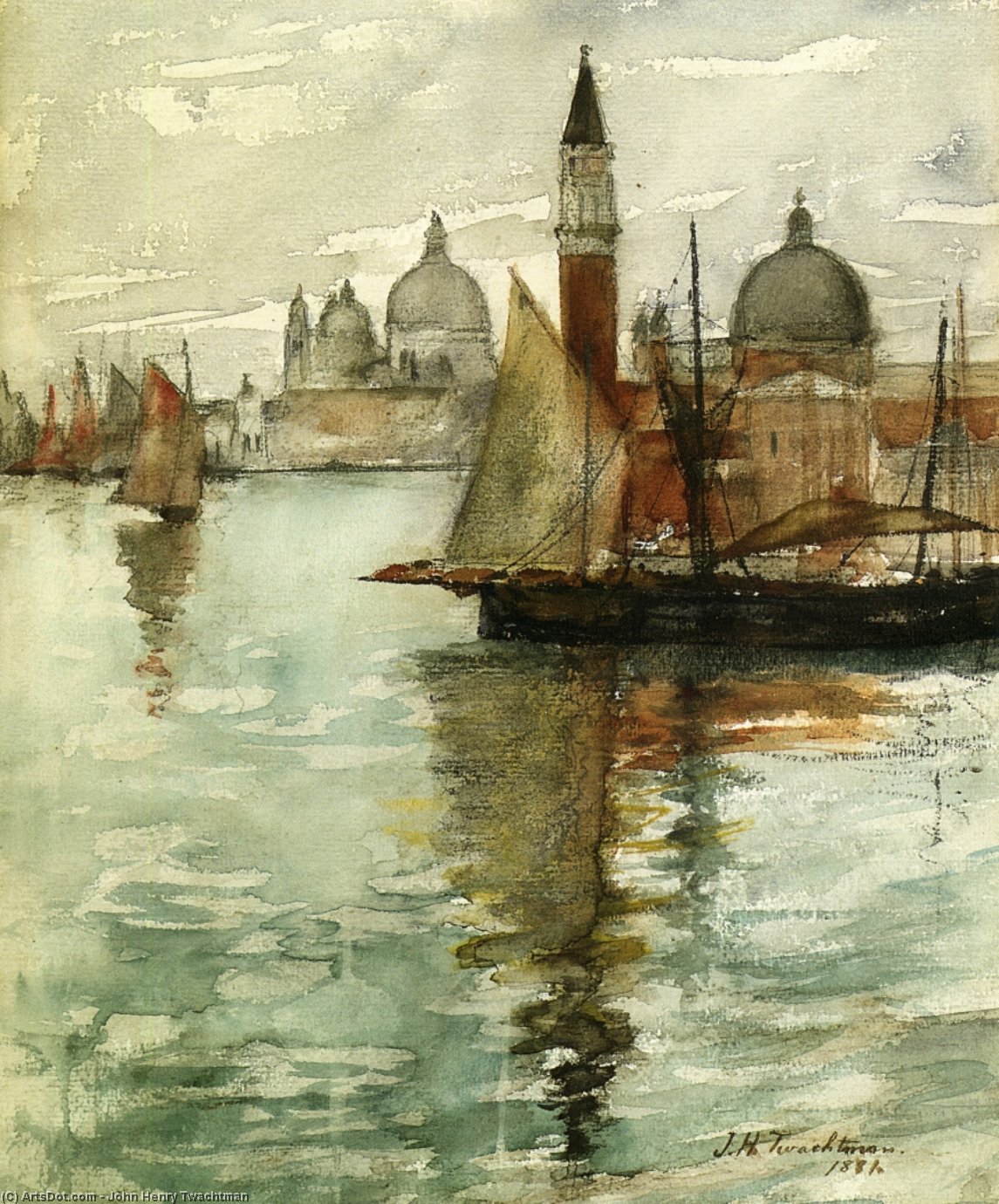 Wikioo.org - The Encyclopedia of Fine Arts - Painting, Artwork by John Henry Twachtman - Venice
