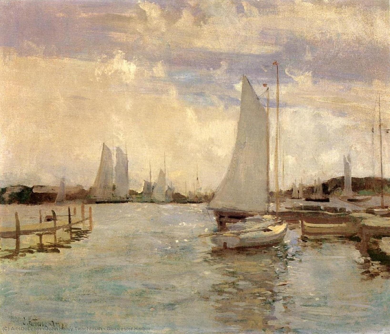 Wikioo.org - The Encyclopedia of Fine Arts - Painting, Artwork by John Henry Twachtman - Gloucester Harbor
