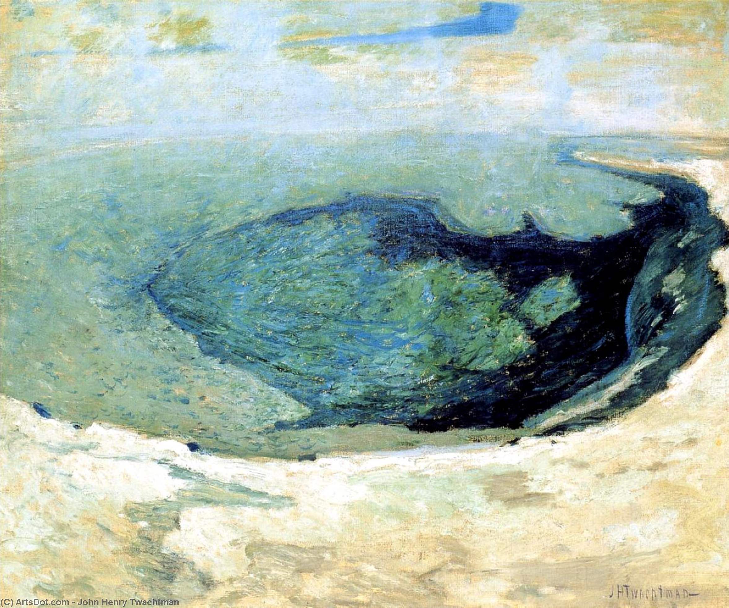 Wikioo.org - The Encyclopedia of Fine Arts - Painting, Artwork by John Henry Twachtman - Emerald Pool 2