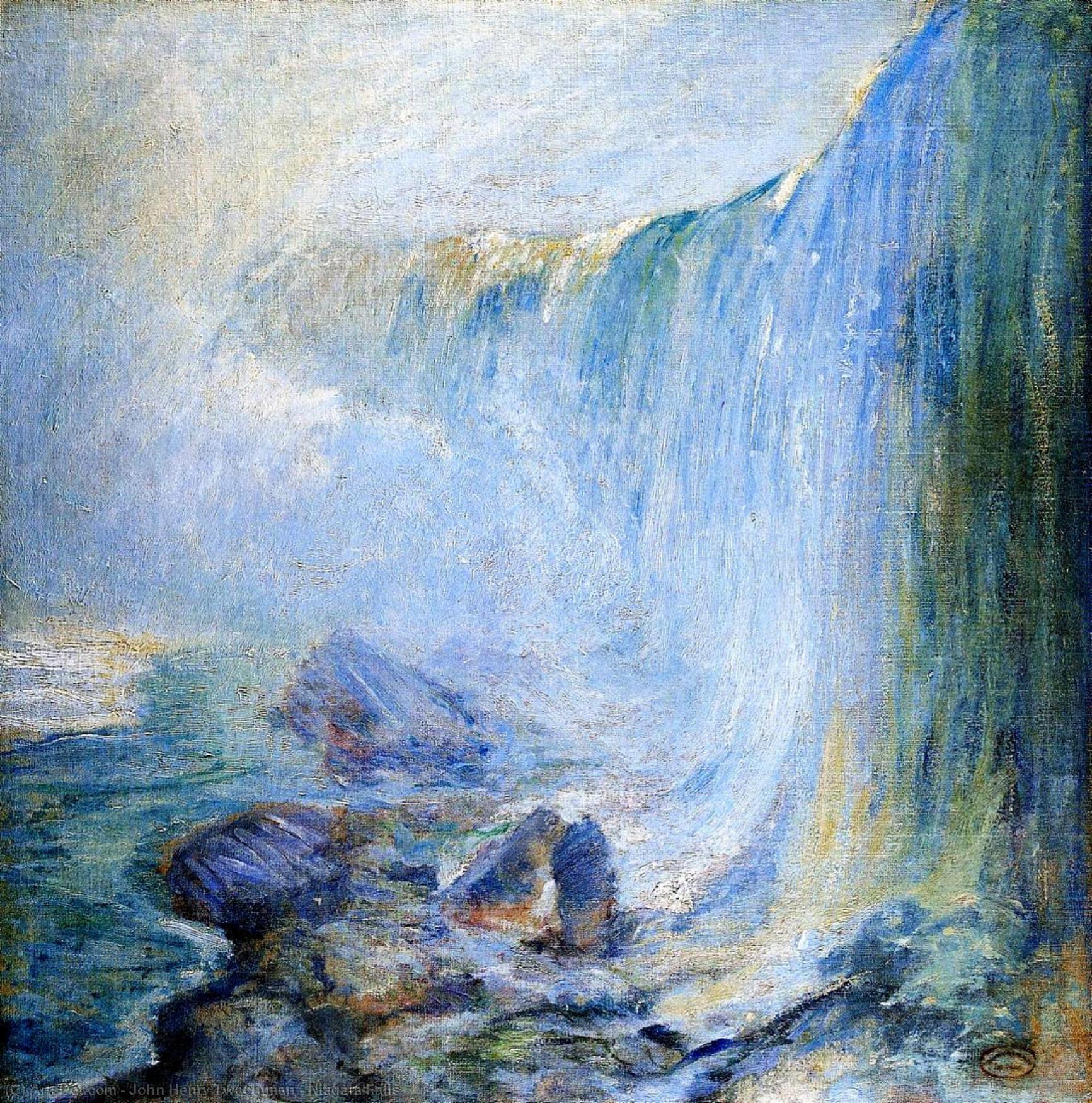 WikiOO.org - Encyclopedia of Fine Arts - Malba, Artwork John Henry Twachtman - Niagara Falls