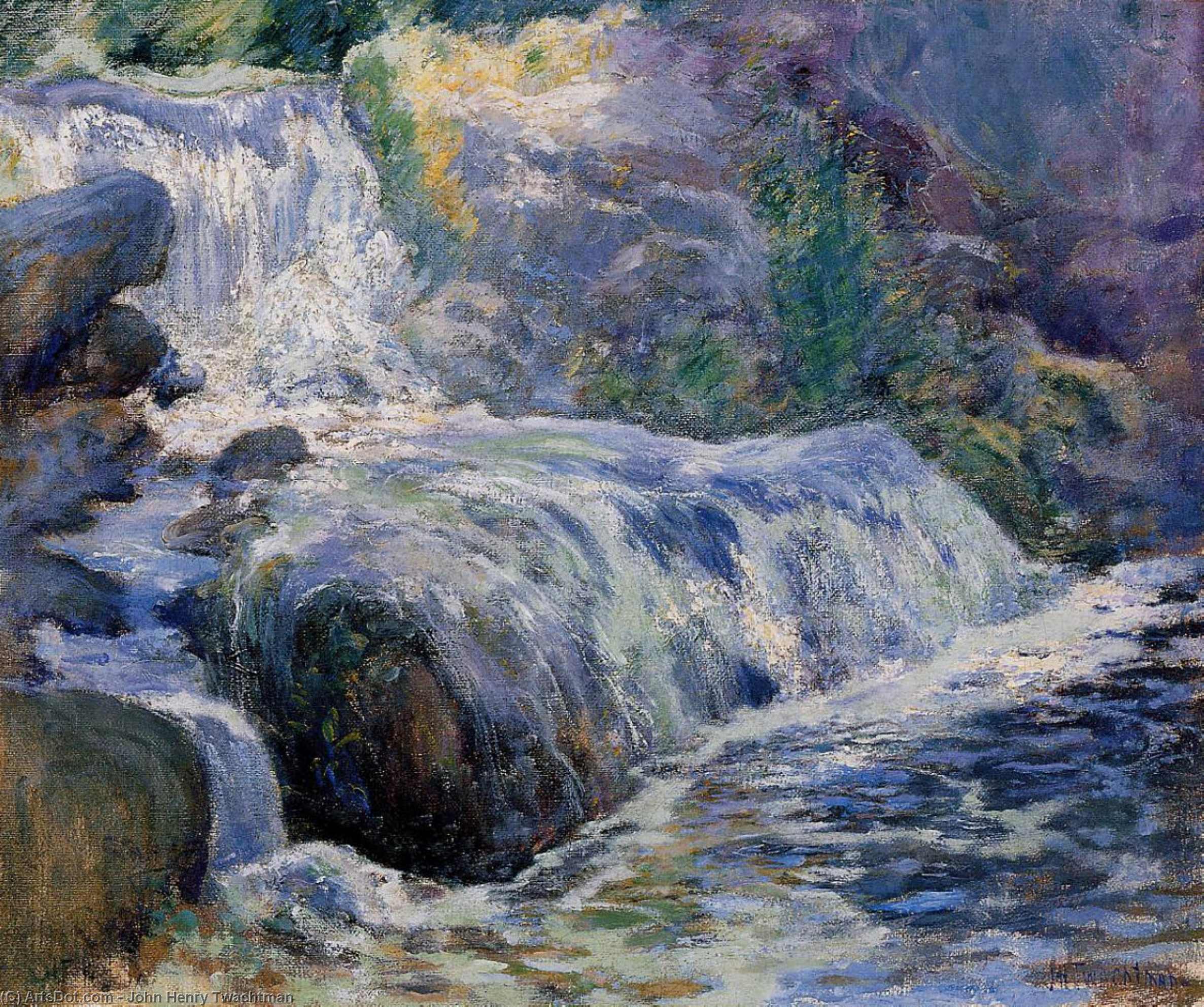 Wikioo.org - The Encyclopedia of Fine Arts - Painting, Artwork by John Henry Twachtman - Waterfall