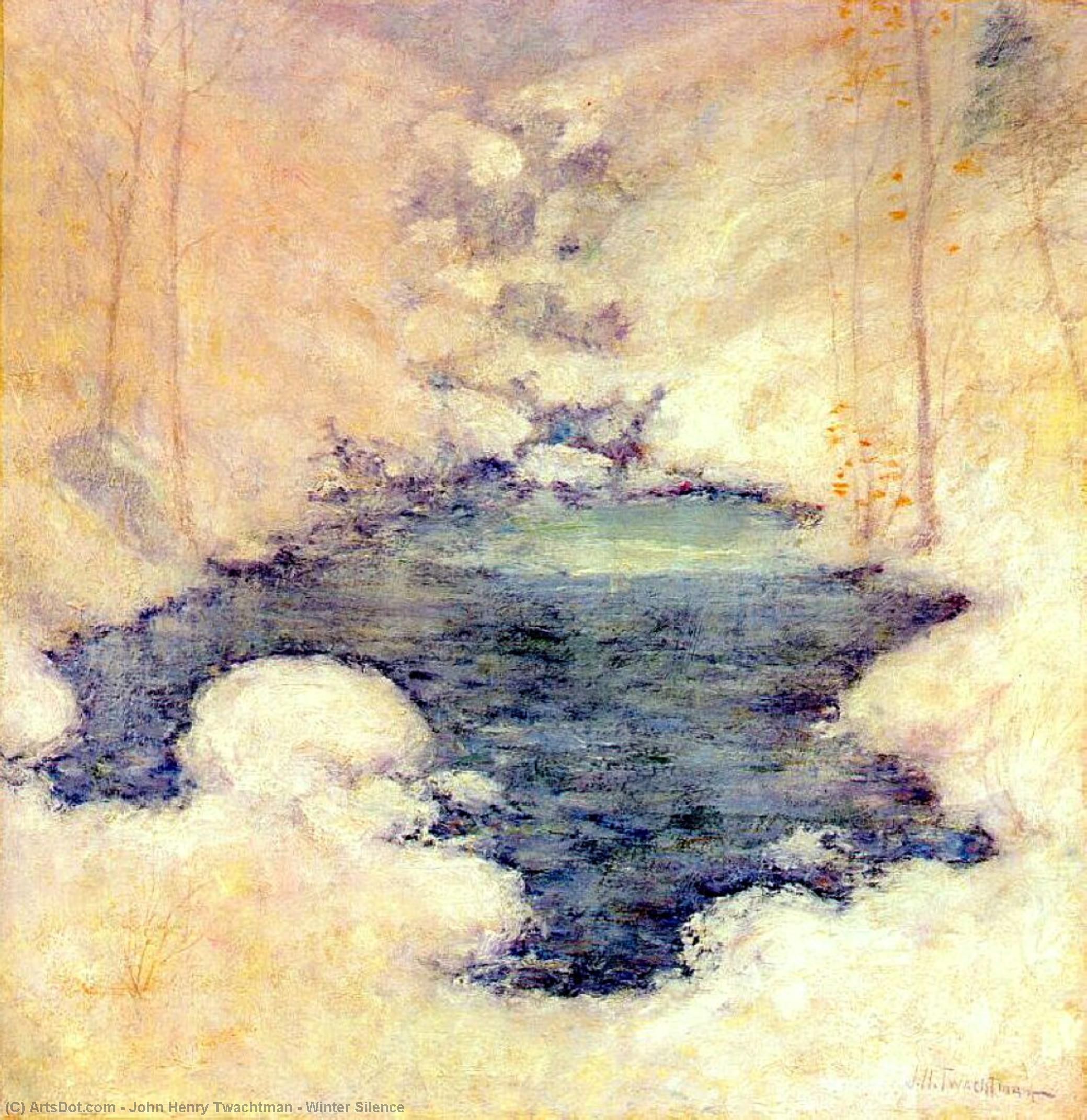 Wikioo.org - The Encyclopedia of Fine Arts - Painting, Artwork by John Henry Twachtman - Winter Silence