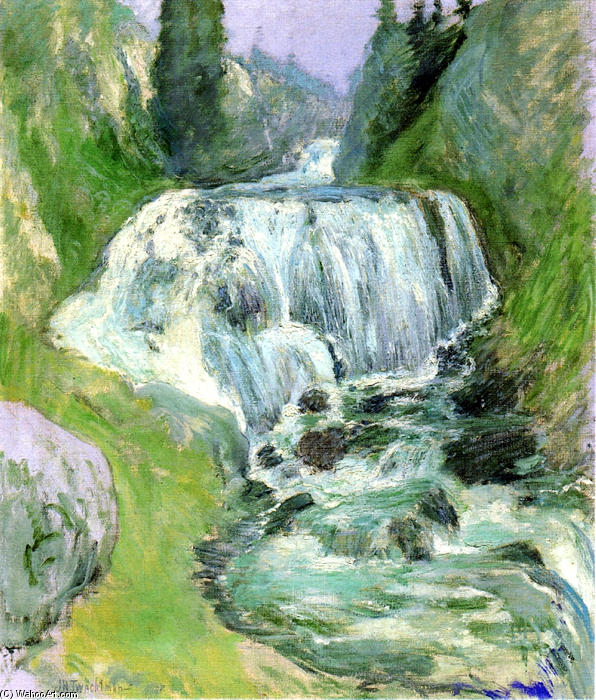 Wikioo.org - The Encyclopedia of Fine Arts - Painting, Artwork by John Henry Twachtman - Cascades Waterfall