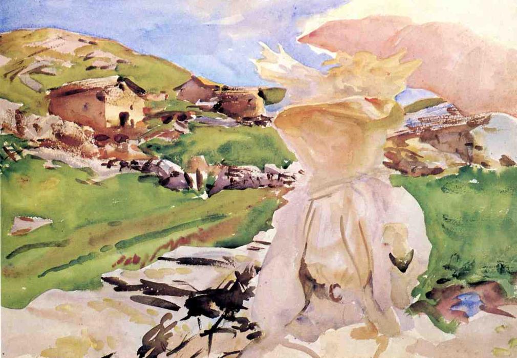 Wikioo.org - The Encyclopedia of Fine Arts - Painting, Artwork by John Singer Sargent - In the Simplon Pass