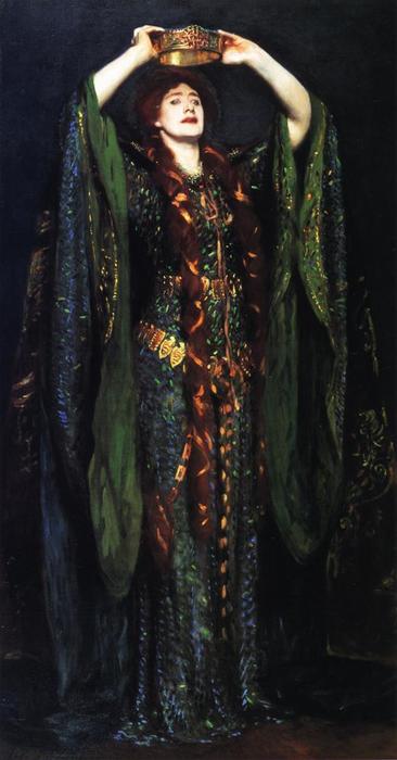 Wikioo.org - The Encyclopedia of Fine Arts - Painting, Artwork by John Singer Sargent - Ellen Terry as Lady Macbeth