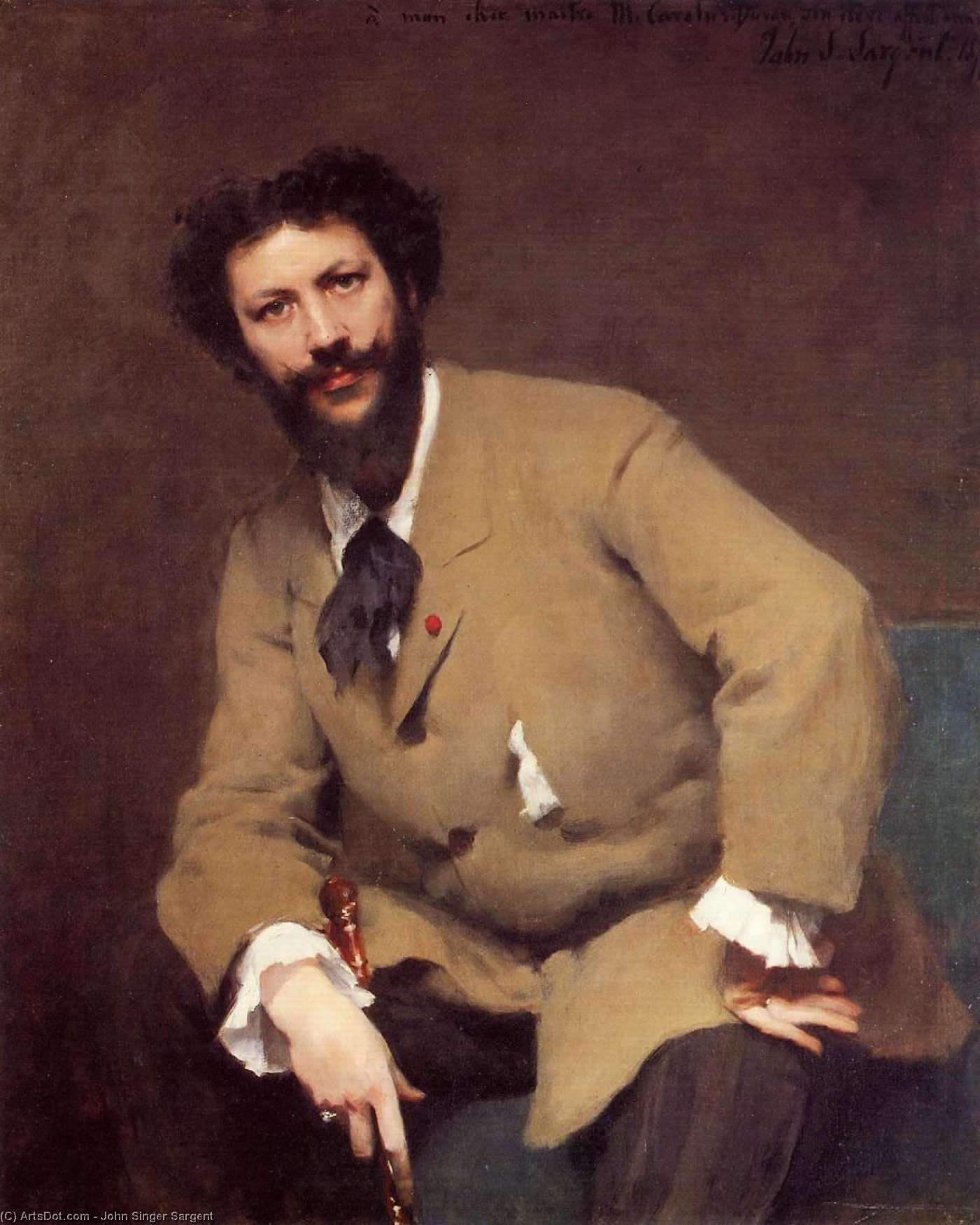 Wikioo.org - The Encyclopedia of Fine Arts - Painting, Artwork by John Singer Sargent - Portrait of Carolus-Duran