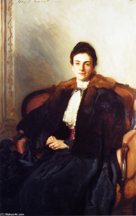 Wikioo.org - The Encyclopedia of Fine Arts - Painting, Artwork by John Singer Sargent - Portrait of Mrs Harold Wilson