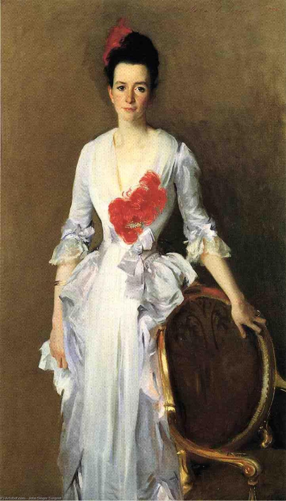 Wikioo.org – L'Encyclopédie des Beaux Arts - Peinture, Oeuvre de John Singer Sargent - Mme . archibald douglas Bite ( née isabelle parrott )