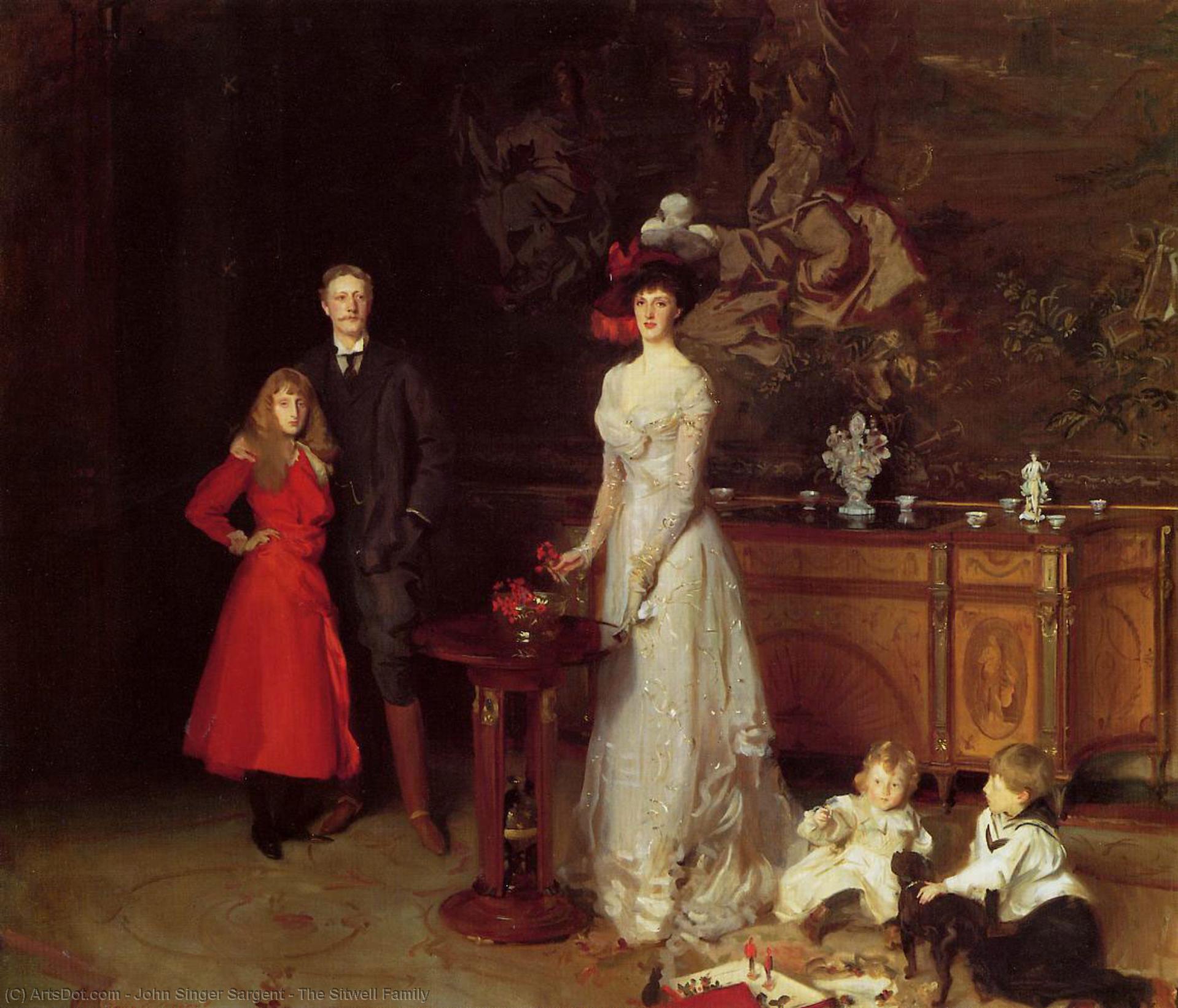 Wikioo.org - The Encyclopedia of Fine Arts - Painting, Artwork by John Singer Sargent - The Sitwell Family