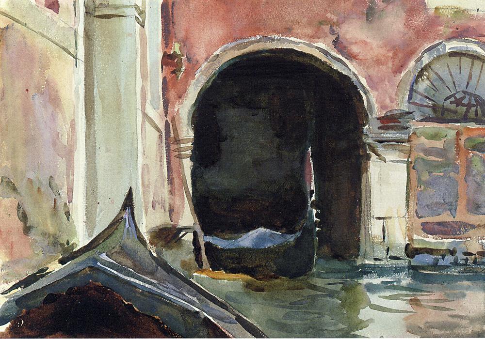 Wikioo.org - The Encyclopedia of Fine Arts - Painting, Artwork by John Singer Sargent - Venetian Canal