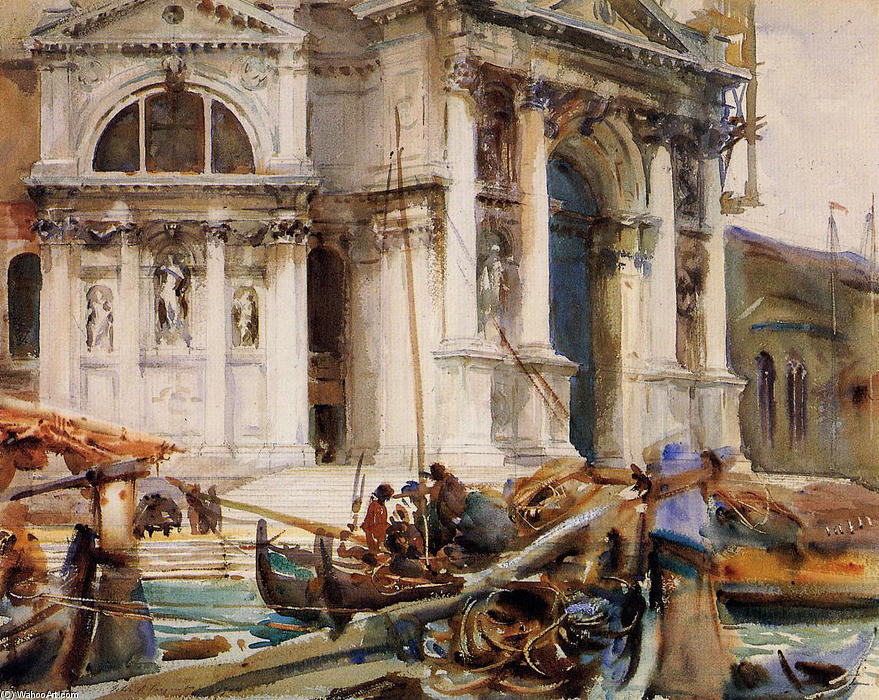 Wikioo.org – La Enciclopedia de las Bellas Artes - Pintura, Obras de arte de John Singer Sargent - Santa Maria della Salute