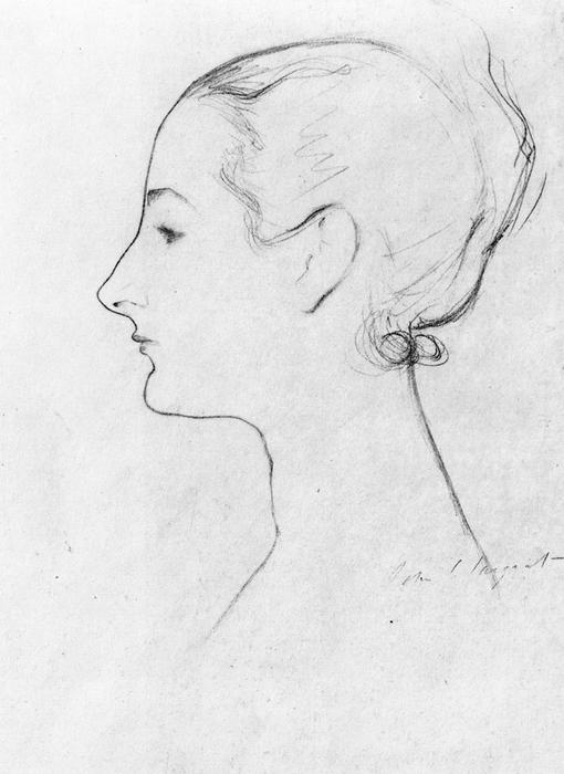 WikiOO.org - Enciklopedija likovnih umjetnosti - Slikarstvo, umjetnička djela John Singer Sargent - Study for Madame X