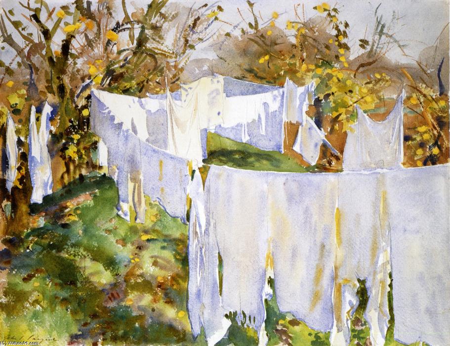Wikioo.org - The Encyclopedia of Fine Arts - Painting, Artwork by John Singer Sargent - La Biancheria