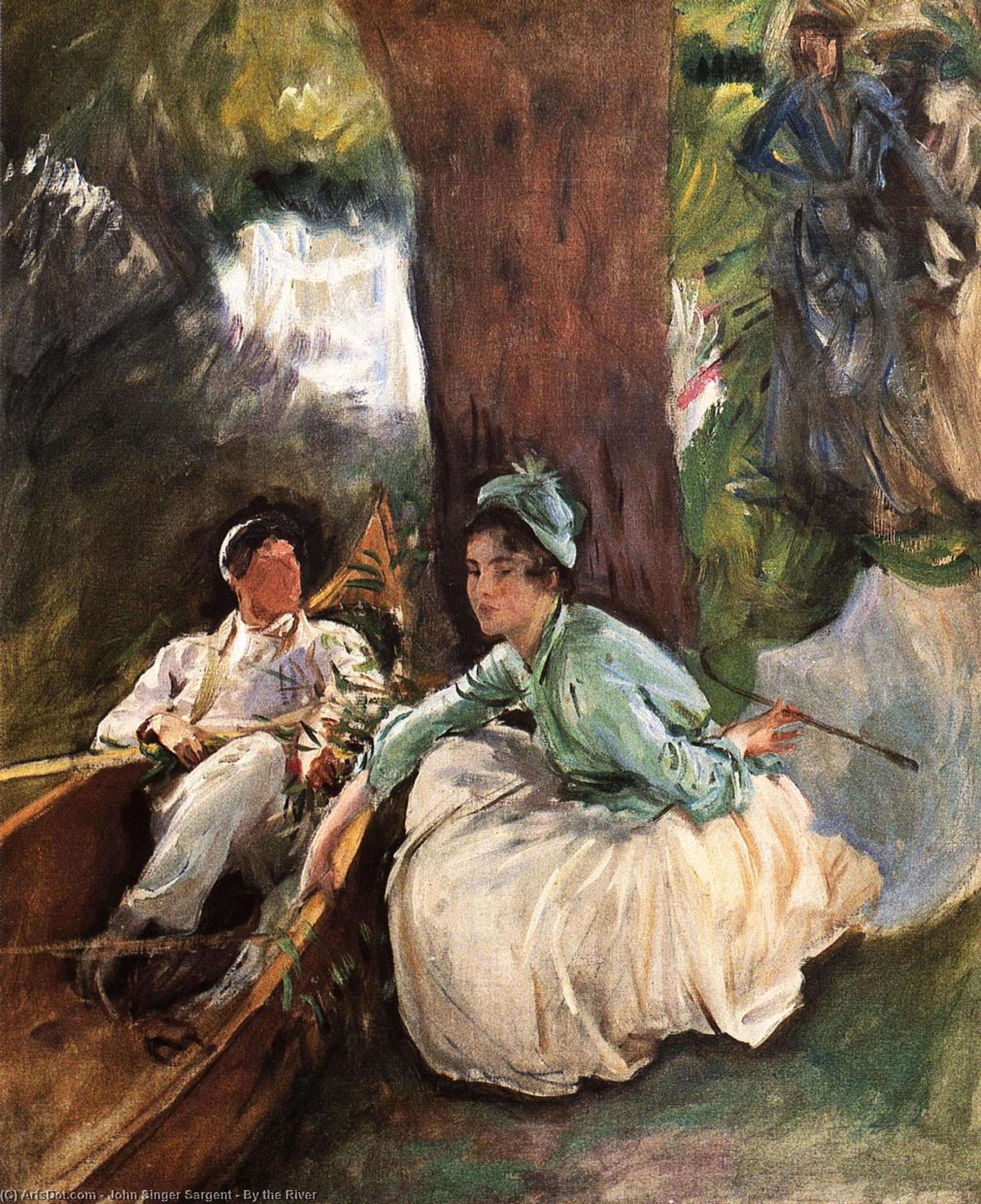 Wikioo.org - The Encyclopedia of Fine Arts - Painting, Artwork by John Singer Sargent - By the River