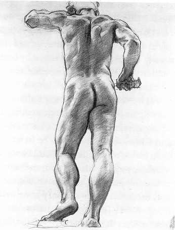 Wikioo.org - Bách khoa toàn thư về mỹ thuật - Vẽ tranh, Tác phẩm nghệ thuật John Singer Sargent - Standing Male Figure