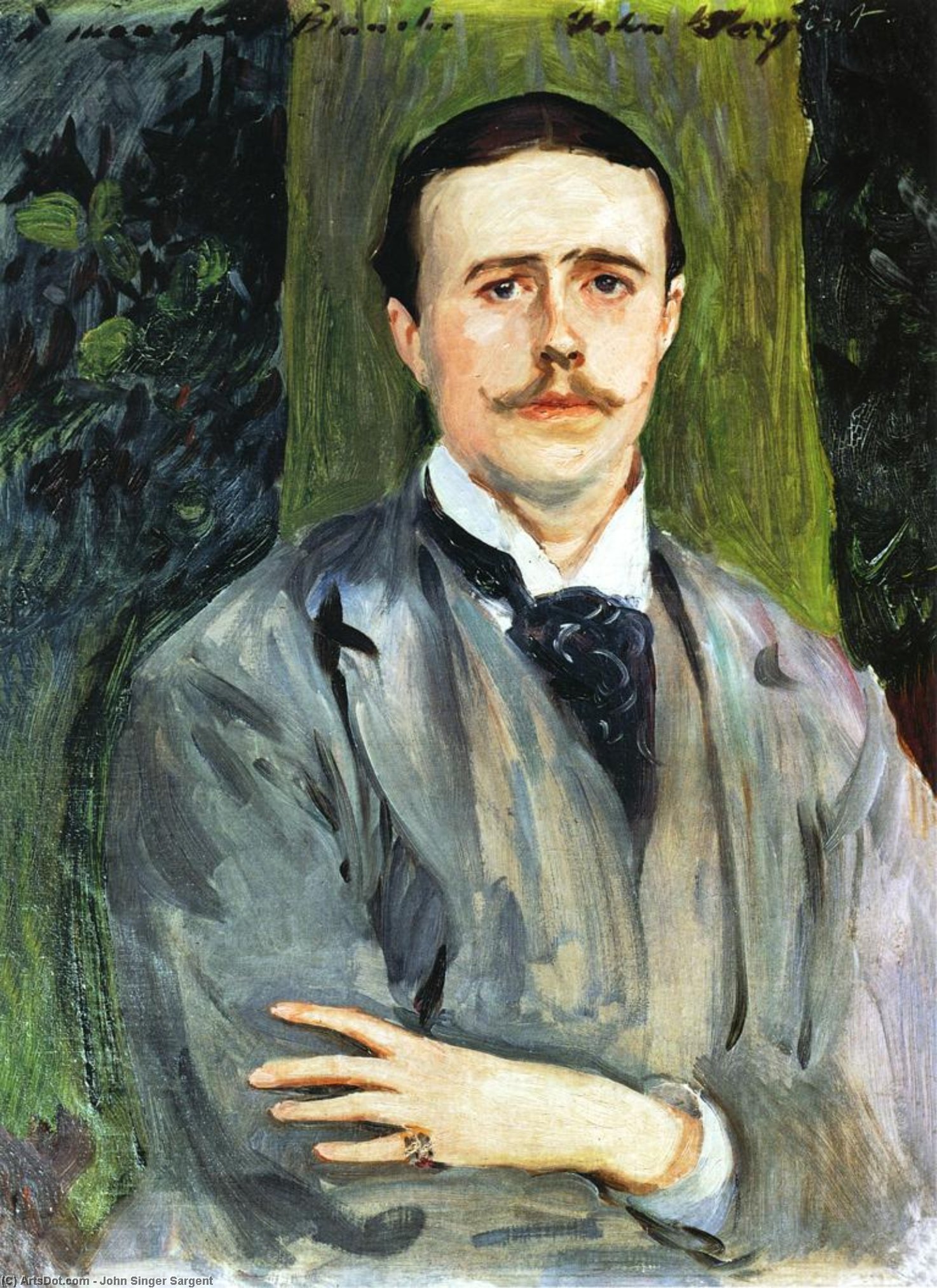 Wikioo.org - The Encyclopedia of Fine Arts - Painting, Artwork by John Singer Sargent - Portrait of Jacques-Emile Blanche