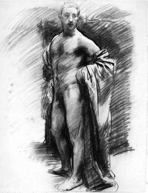 Wikioo.org - The Encyclopedia of Fine Arts - Painting, Artwork by John Singer Sargent - Nude 1