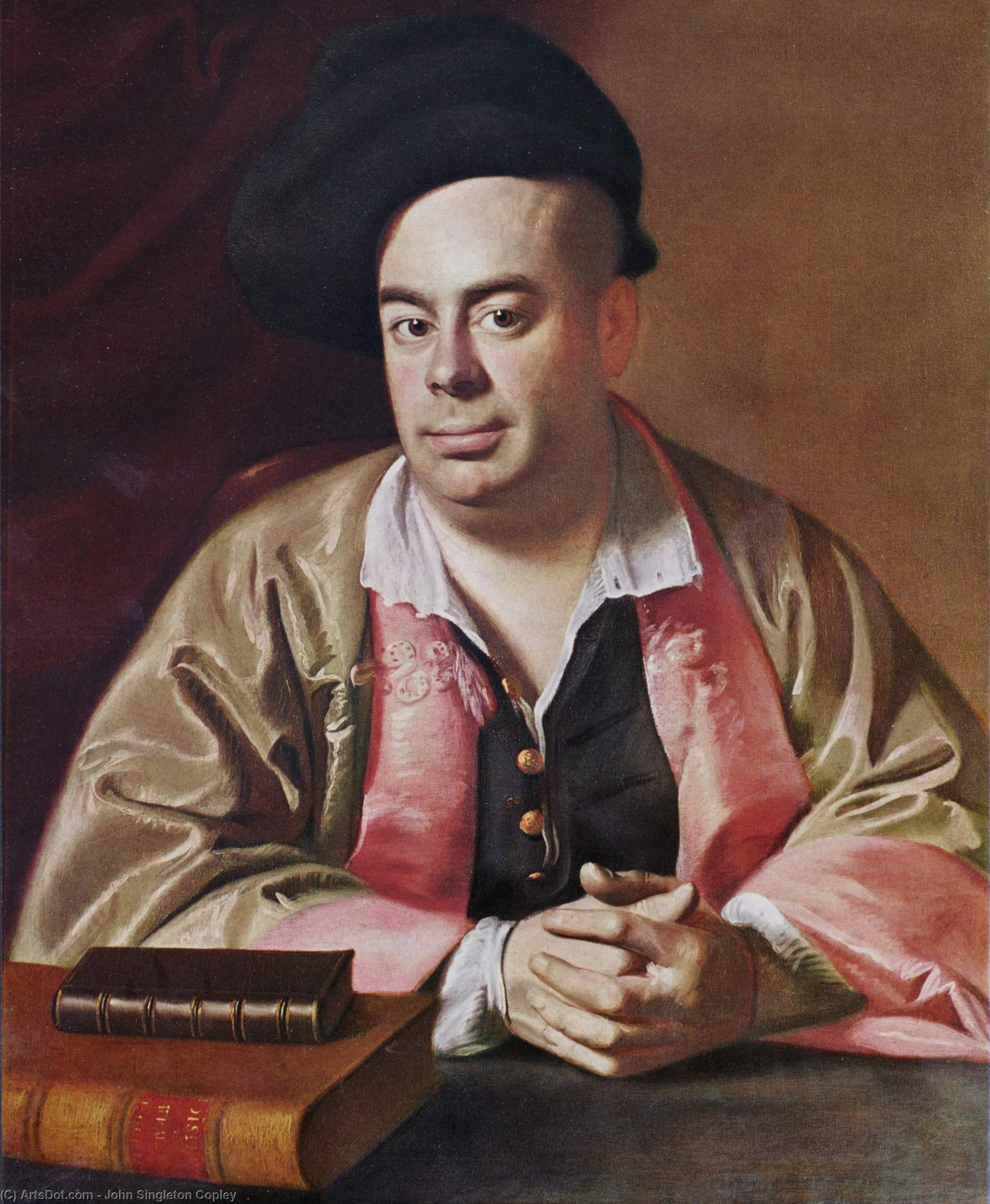 Wikioo.org - สารานุกรมวิจิตรศิลป์ - จิตรกรรม John Singleton Copley - Portrait of Nathaniel Hurd