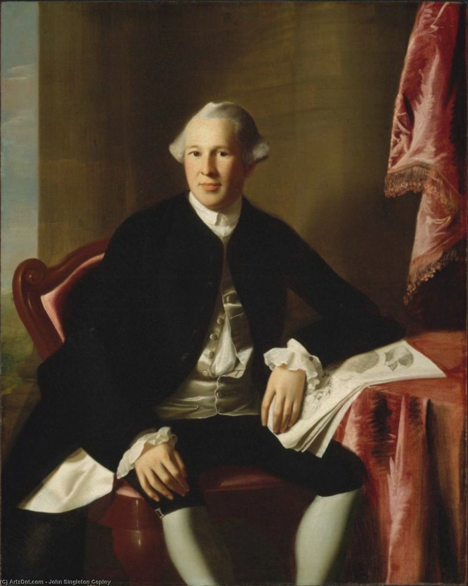 WikiOO.org - אנציקלופדיה לאמנויות יפות - ציור, יצירות אמנות John Singleton Copley - Portrait of Joseph Warren