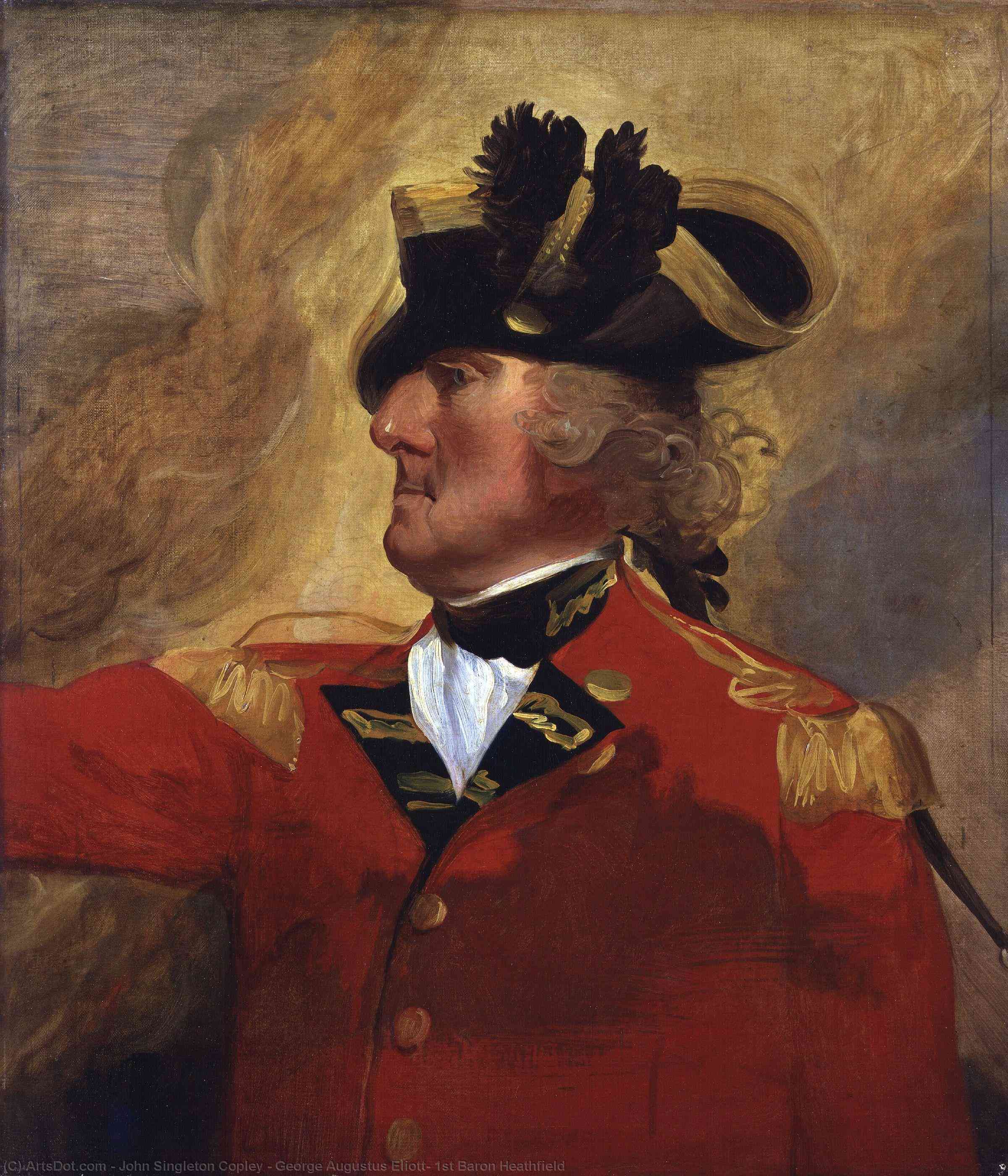 WikiOO.org - Εγκυκλοπαίδεια Καλών Τεχνών - Ζωγραφική, έργα τέχνης John Singleton Copley - George Augustus Eliott, 1st Baron Heathfield