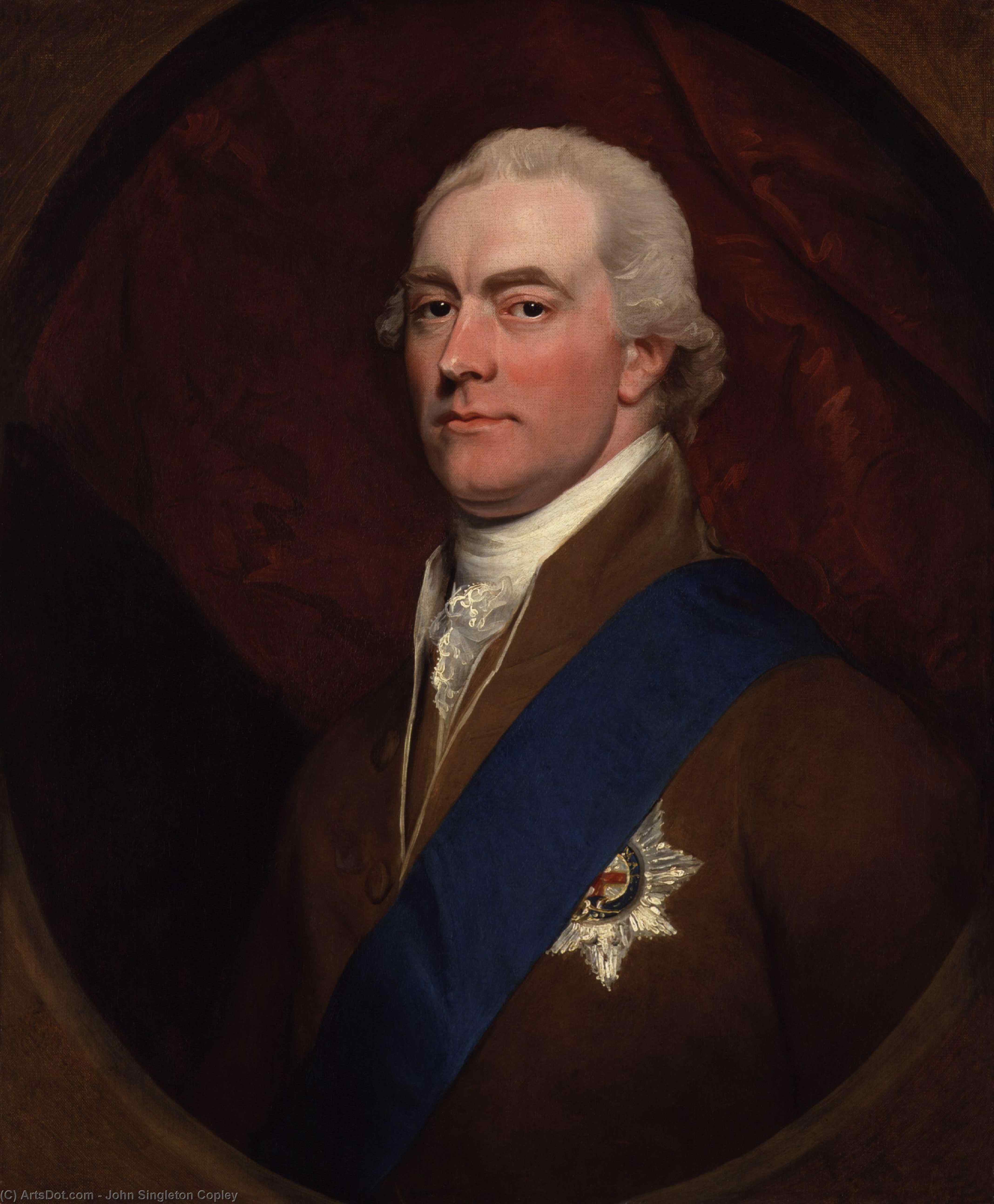 WikiOO.org - 백과 사전 - 회화, 삽화 John Singleton Copley - Portrait of George John Spencer, 2nd Earl Spencer