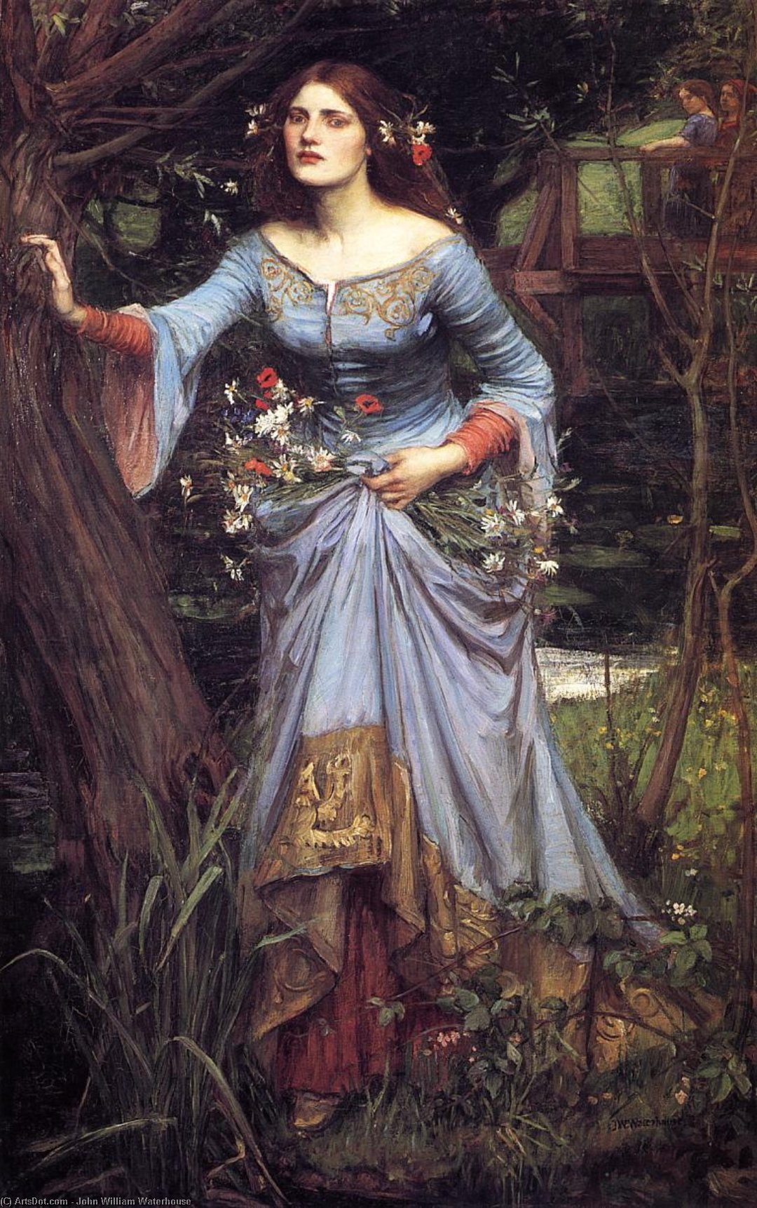WikiOO.org - Encyclopedia of Fine Arts - Maľba, Artwork John William Waterhouse - Ophelia