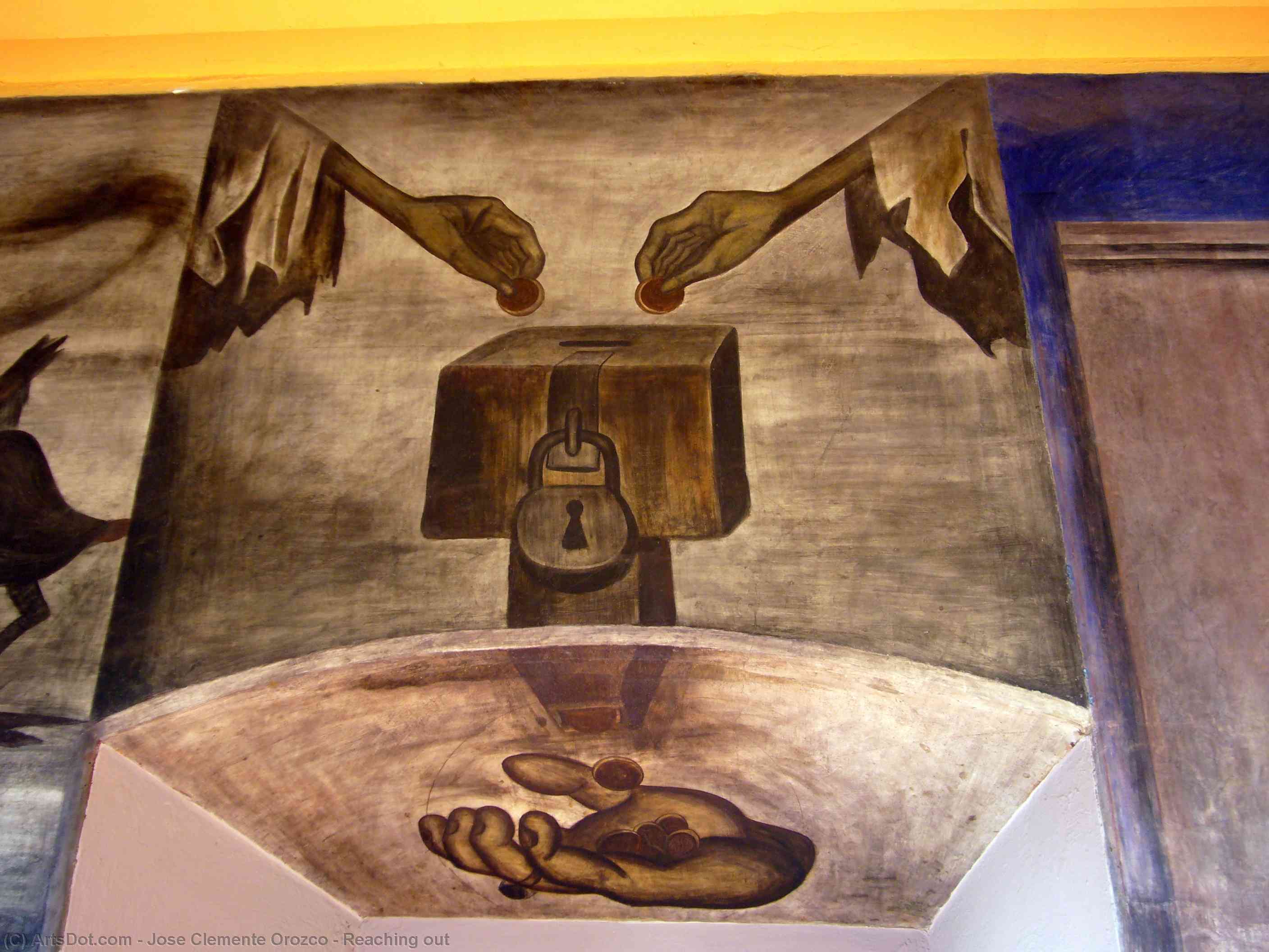 WikiOO.org - Encyclopedia of Fine Arts - Lukisan, Artwork Jose Clemente Orozco - Reaching out