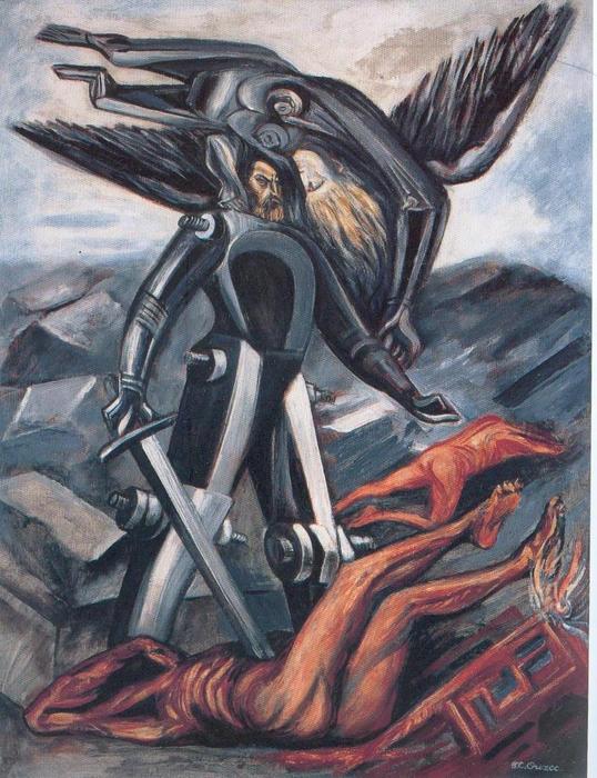 Wikioo.org - The Encyclopedia of Fine Arts - Painting, Artwork by Jose Clemente Orozco - La Conquete
