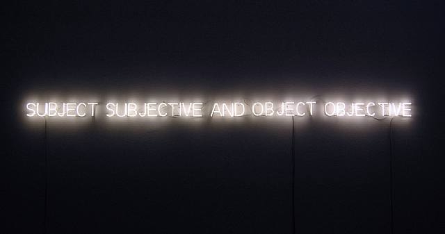 Wikioo.org - The Encyclopedia of Fine Arts - Painting, Artwork by Joseph Kosuth - Subject and Object